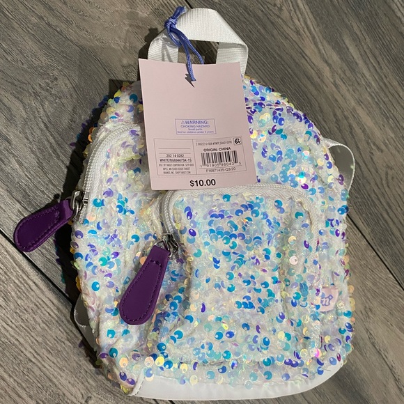 NWT More than magic sequin mini backpack - Picture 5 of 8